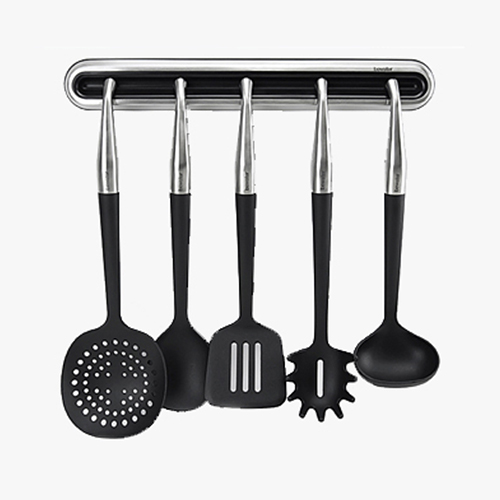 磁力厨具5件套  不锈钢-黑色